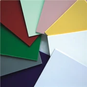 Witte acryl afgedekte ABS-plaat